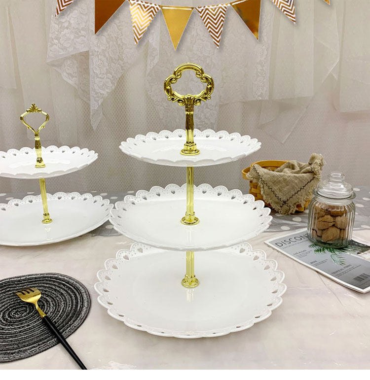 Khay Để Mứt, Bánh Kẹo 3 Tầng 33cm