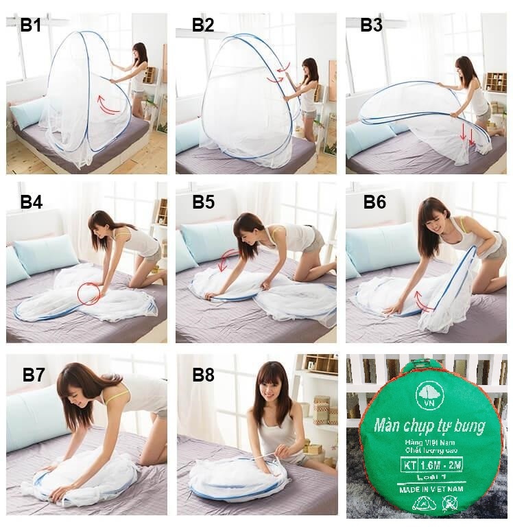 Màn Tròn Tự Bung 1m6