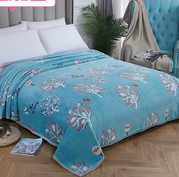 Chăn Tuyết Sữa Mỏng Mịn Nhung Phong Cách Hàn Quốc (KT 2mx2m3)