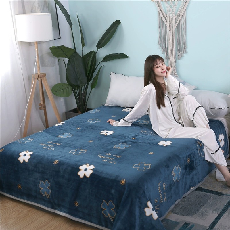 Chăn Tuyết Sữa Mỏng Mịn Nhung Phong Cách Hàn Quốc (KT 2mx2m3)