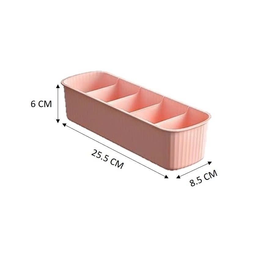 Khay 5 Ngăn Để Tất Đồ Lót Tiện Dụng - Trắng