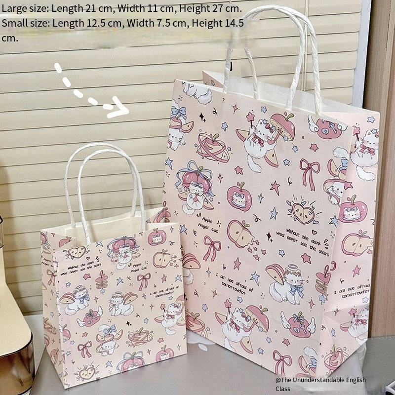 Túi Đựng Quà Mèo Trắng (Loại Nhỏ) 12.5x7.5x14.5cm