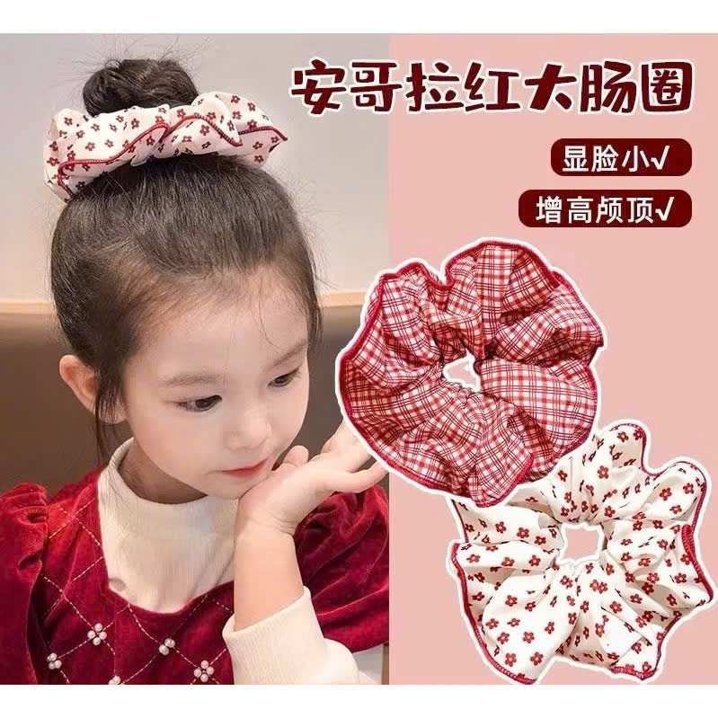 Chun Tóc Hoạ Tiết Đính Hình Kitty - Chấm Bi