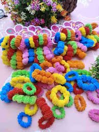 Set 42 Chun Buộc Tóc Zip Hoa Cúc