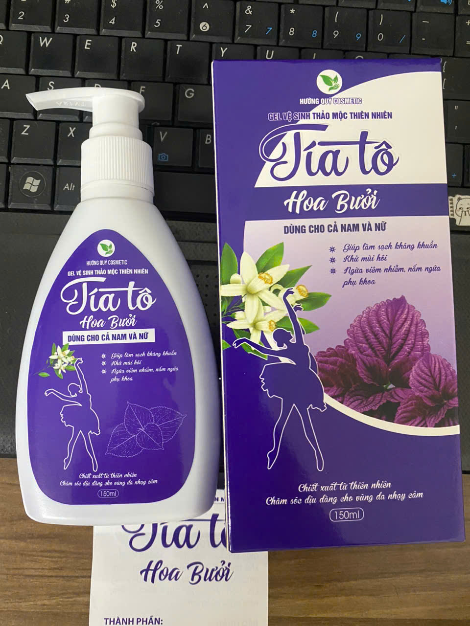Dung Dịch Vệ Sinh Phụ Nữ Tía Tô Hoa Bưởi Nano Bạc 150ml(Trắng Dẹp-999159) - DDVS Tía Tô Hoa Bưởi