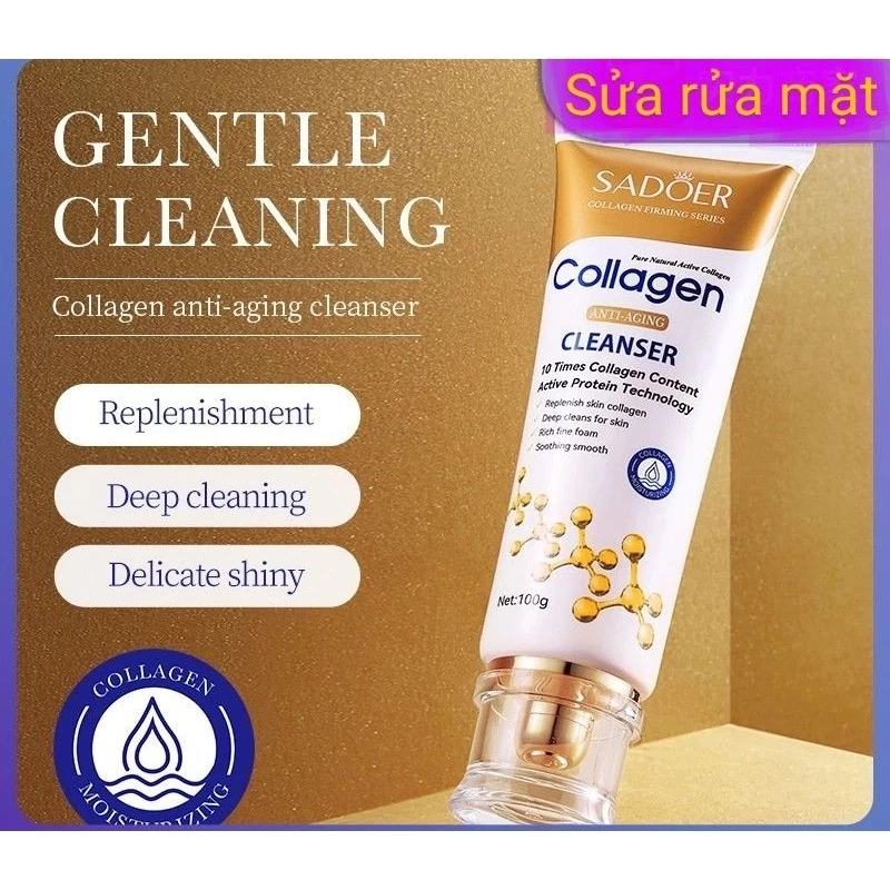 Sữa Rửa Mặt Sadoer Collagen Anti-Aging Cleansing Milk 100g NO.SD39354
