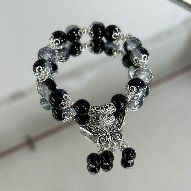 Vòng Tay Pha Lê Đá - M830 Bướm Biển Sâu