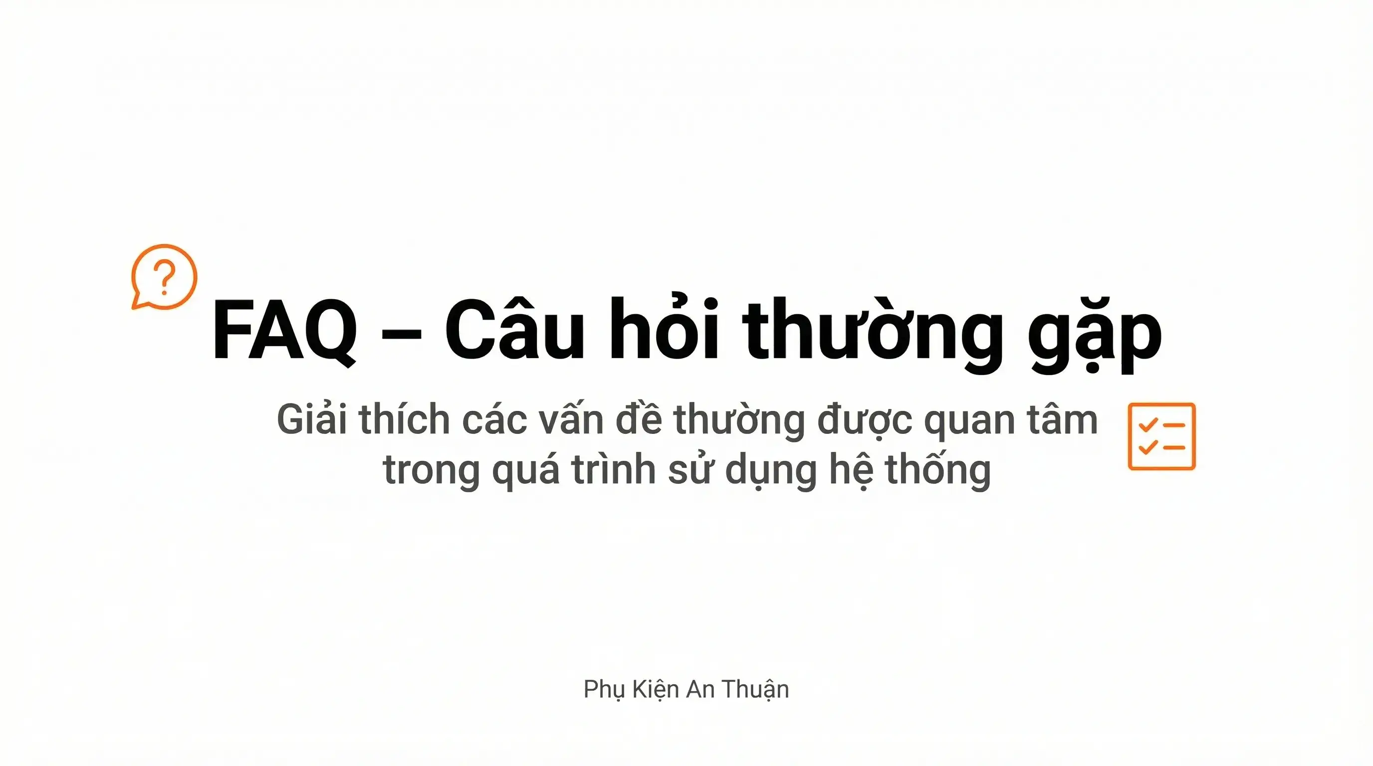 Câu hỏi thường gặp về mua sỉ, Dropship và Affiliate tại Phụ Kiện An Thuận