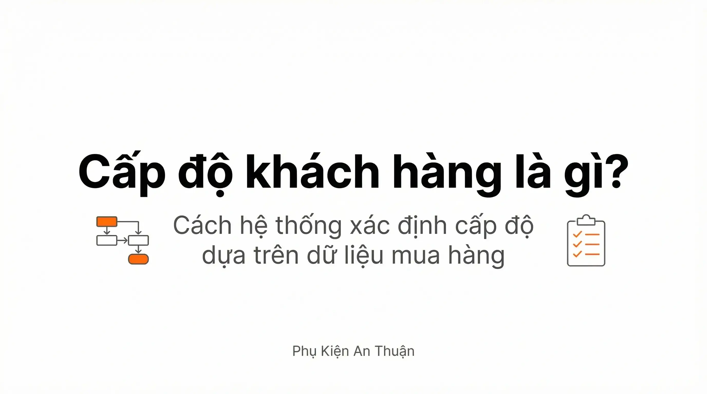 Cơ chế xác định cấp độ khách hàng trong hệ thống Phụ Kiện An Thuận