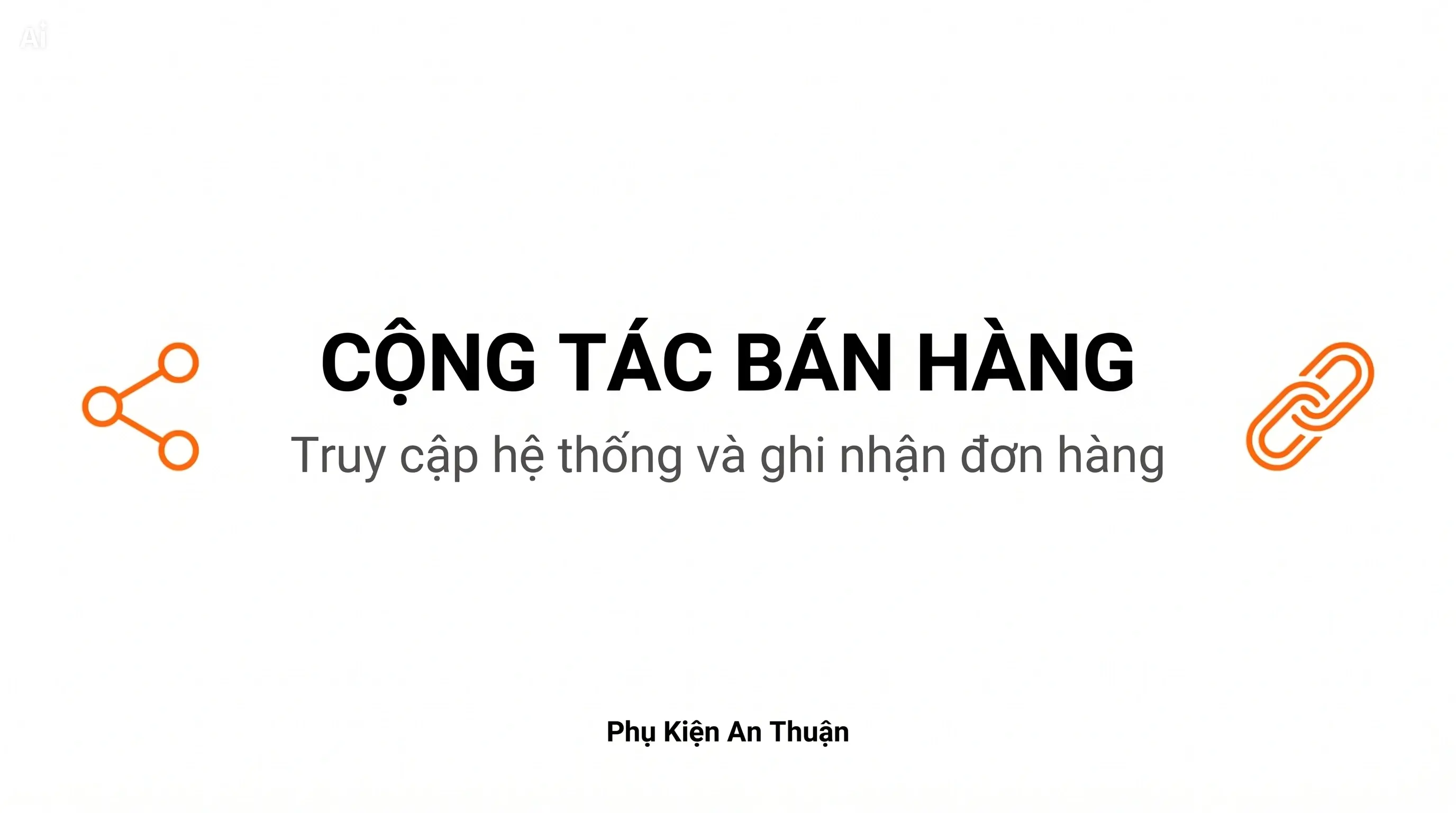Thông tin triển khai cộng tác bán hàng trên hệ thống