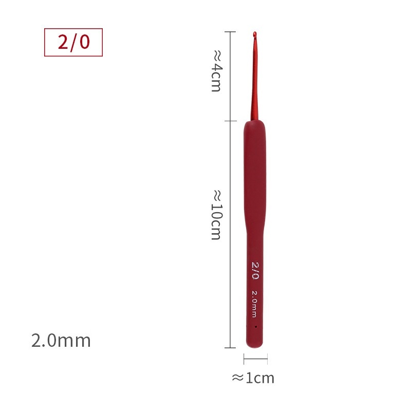 Kim Móc Len Cán Dẻo Màu Đỏ 2.0mm-6.0mm