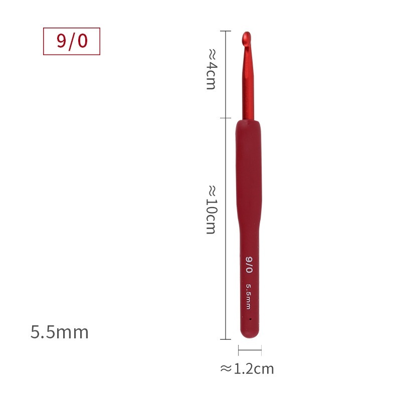 Kim Móc Len Cán Dẻo Màu Đỏ 2.0mm-6.0mm