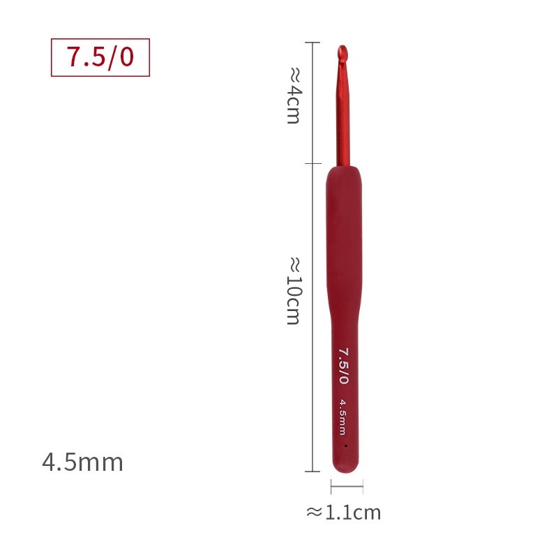 Kim Móc Len Cán Dẻo Màu Đỏ 2.0mm-6.0mm