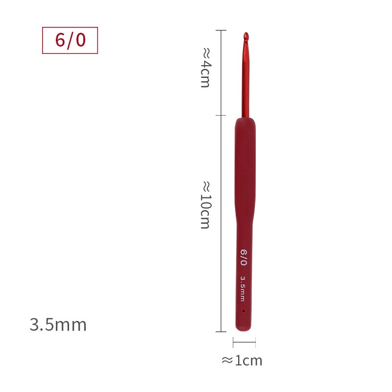 Kim Móc Len Cán Dẻo Màu Đỏ 2.0mm-6.0mm
