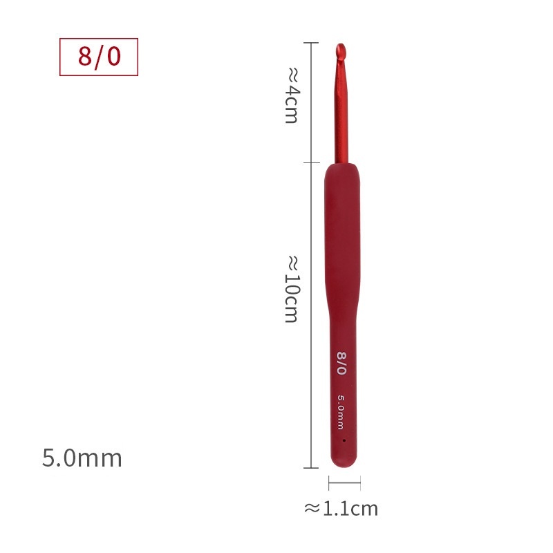 Kim Móc Len Cán Dẻo Màu Đỏ 2.0mm-6.0mm