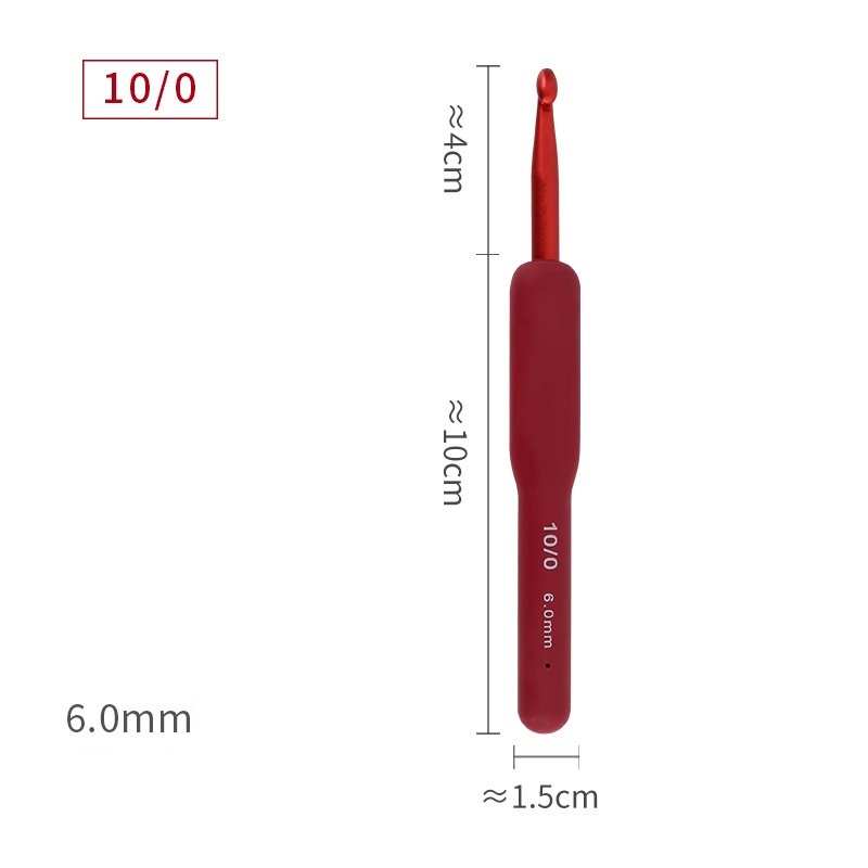 Kim Móc Len Cán Dẻo Màu Đỏ 2.0mm-6.0mm