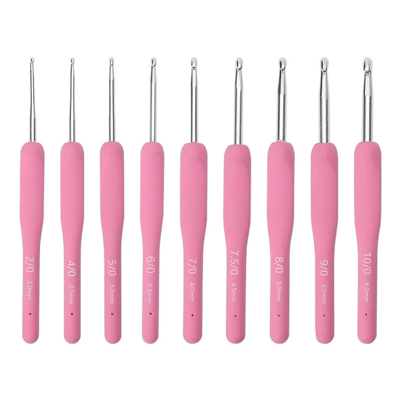 Kim Móc Len Cán Dẻo Màu Hồng 2.0mm-6.0mm