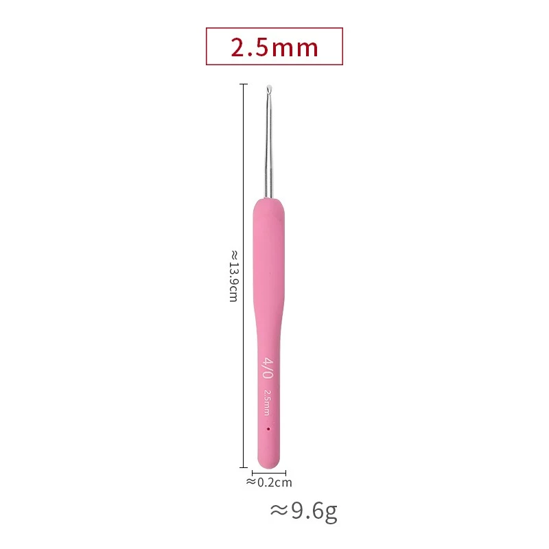 Kim Móc Len Cán Dẻo Màu Hồng 2.0mm-6.0mm