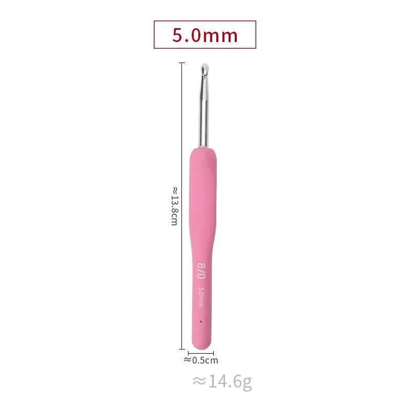 Kim Móc Len Cán Dẻo Màu Hồng 2.0mm-6.0mm