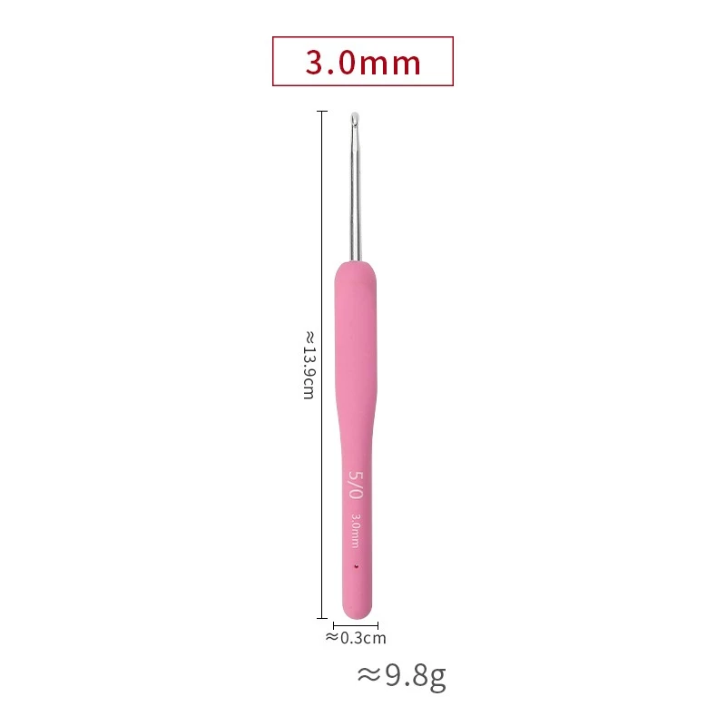 Kim Móc Len Cán Dẻo Màu Hồng 2.0mm-6.0mm