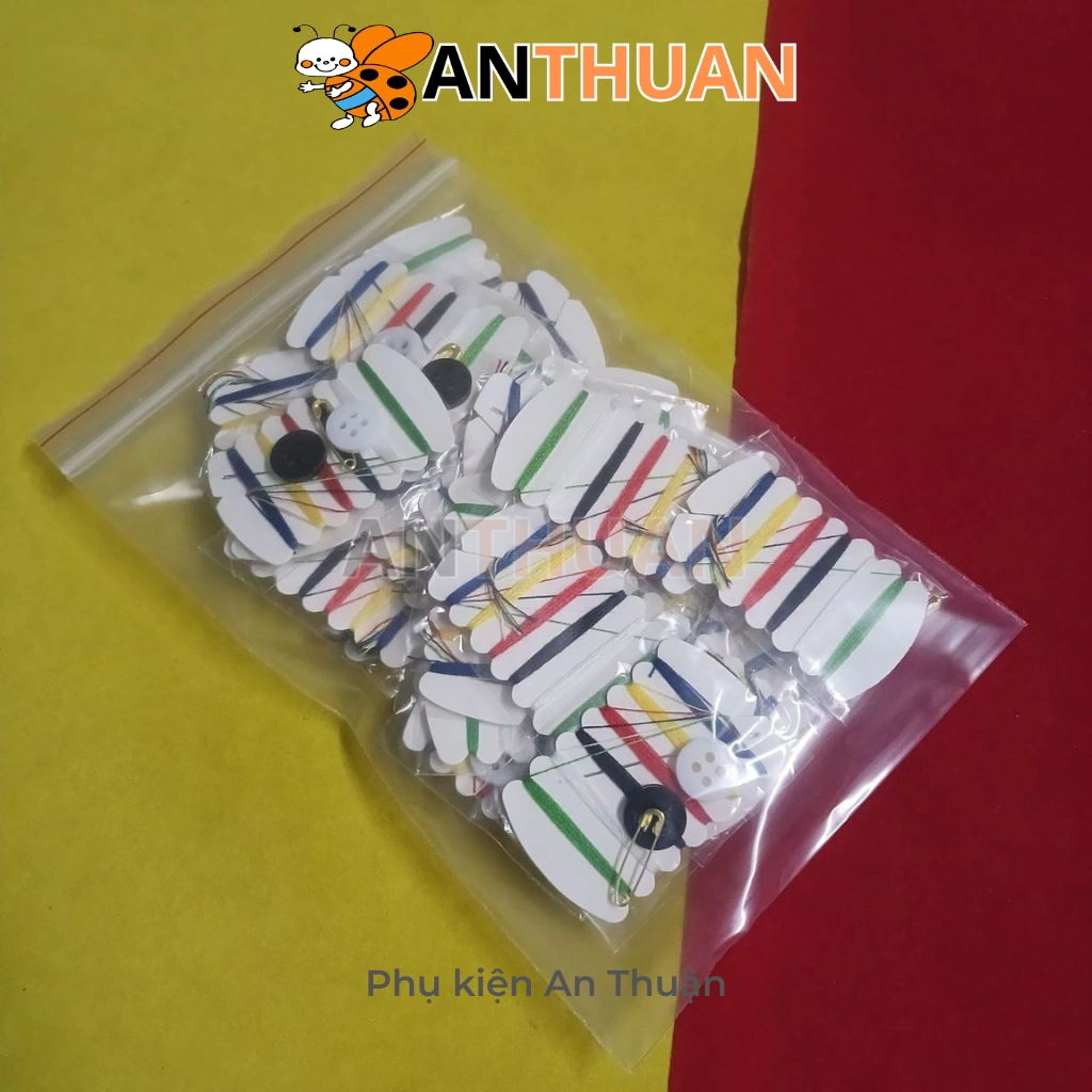 Bộ kim chỉ mini nhiều màu, bộ kim chỉ cá nhân mang đi du lịch.