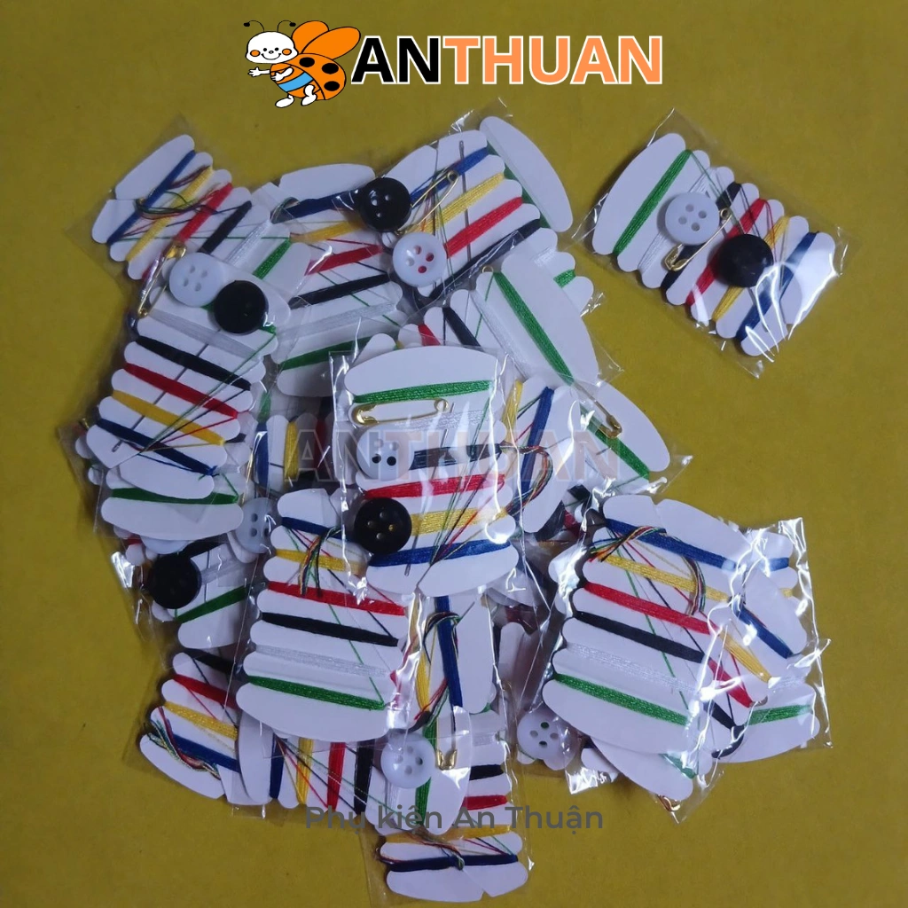 Bộ kim chỉ mini nhiều màu, bộ kim chỉ cá nhân mang đi du lịch.