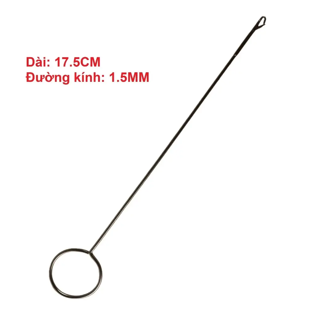 Cây lộn vải bằng thép dài 26.5cm/17.5cm đường kính 1.5mm dùng cho Cữ may dây viền, lộn dây vải