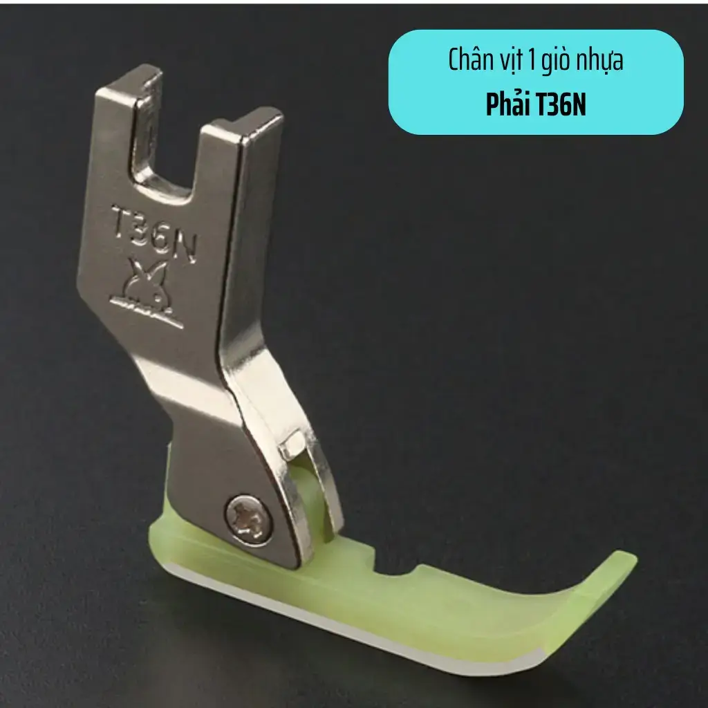 Chân vịt 1 giò nhựa T36N T36LN may dây kéo, may chi tiết máy may 1 kim công nghiệp