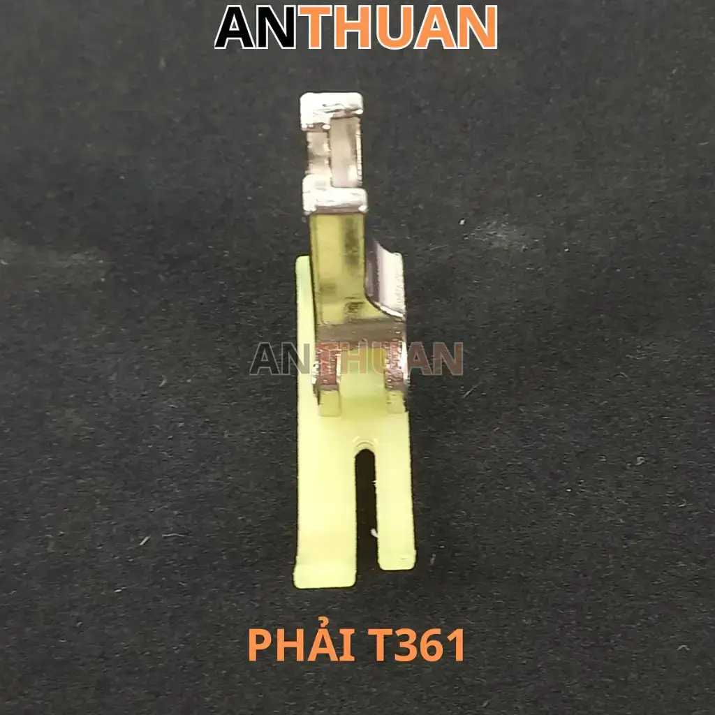 Chân vịt mẹ bồng con nhựa T360 T361 may dây kéo, may chi tiết máy may 1 kim công nghiệp