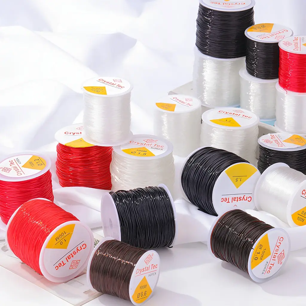 Cuộn Dây Cước Thun Co Giãn Xỏ Chuỗi Hạt – Dây Làm Vòng Handmade