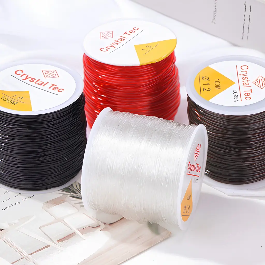 Cuộn Dây Cước Thun Co Giãn Xỏ Chuỗi Hạt – Dây Làm Vòng Handmade