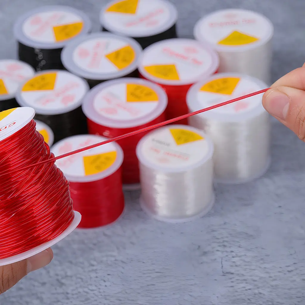 Cuộn Dây Cước Thun Co Giãn Xỏ Chuỗi Hạt – Dây Làm Vòng Handmade