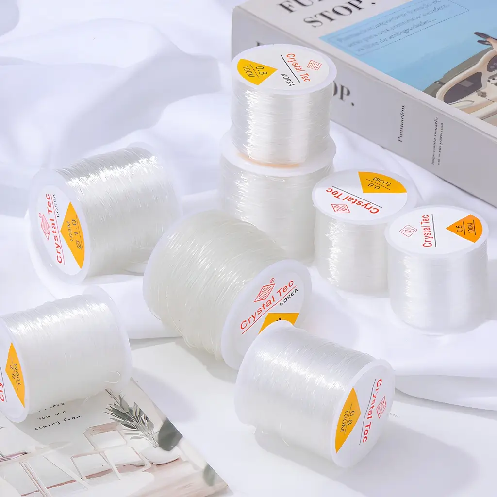 Cuộn Dây Cước Thun Co Giãn Xỏ Chuỗi Hạt – Dây Làm Vòng Handmade