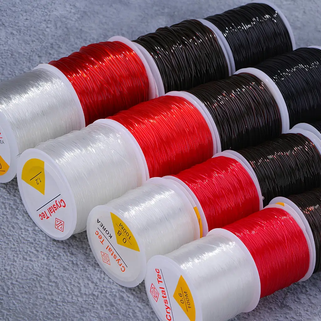 Cuộn Dây Cước Thun Co Giãn Xỏ Chuỗi Hạt – Dây Làm Vòng Handmade