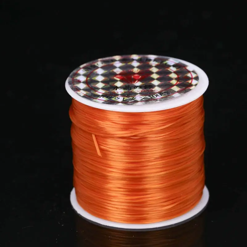 Cuộn Dây Cước Thun Lụa Co Giãn Nhiều Màu Xỏ Chuỗi Hạt 0.6MM*60M
