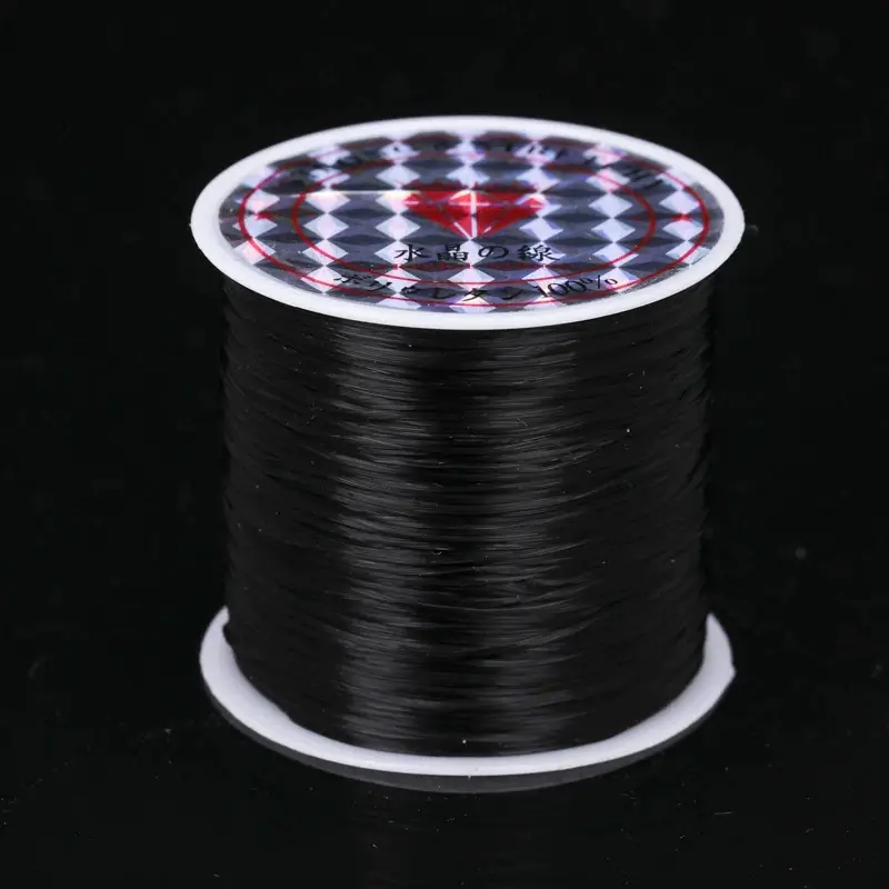 Cuộn Dây Cước Thun Lụa Co Giãn Nhiều Màu Xỏ Chuỗi Hạt 0.6MM*60M