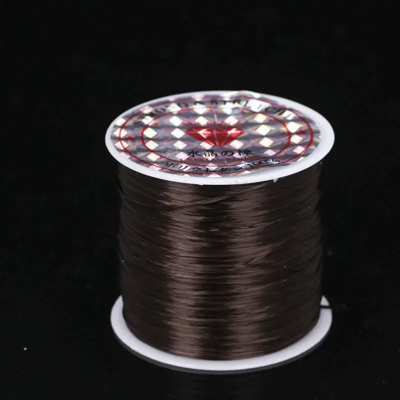 Cuộn Dây Cước Thun Lụa Co Giãn Nhiều Màu Xỏ Chuỗi Hạt 0.6MM*60M