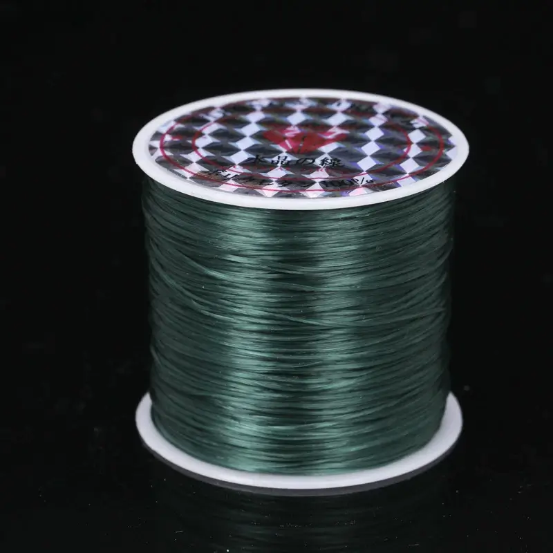 Cuộn Dây Cước Thun Lụa Co Giãn Nhiều Màu Xỏ Chuỗi Hạt 0.6MM*60M