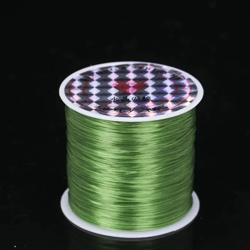 Cuộn Dây Cước Thun Lụa Co Giãn Nhiều Màu Xỏ Chuỗi Hạt 0.6MM*60M