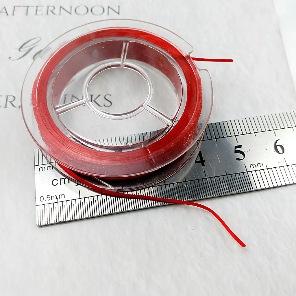 Cuộn Dây Cước Thun Lụa Co Giãn 0.6mm (10m) – Dây Xâu Hạt Nhiều Màu