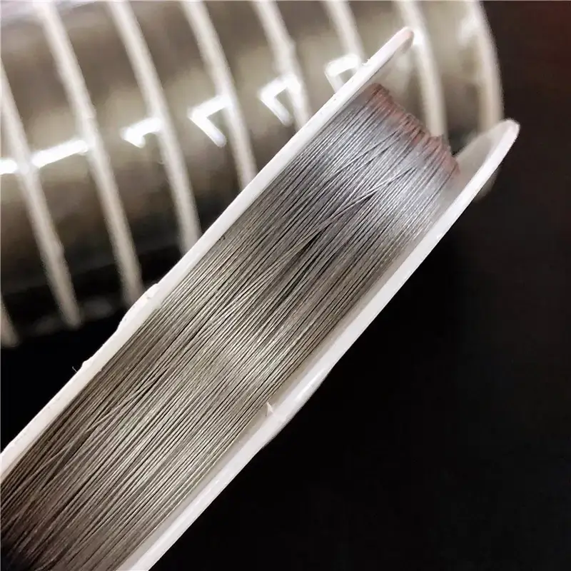 Cuộn dây thép không gỉ xỏ hạt cườm làm đồ trang sức thủ công 0.3mm*35m