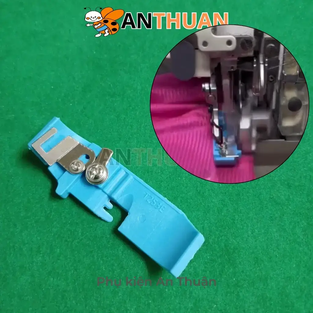 Đế Chân Vịt Nhựa Vắt Sổ 4 Chỉ Màu Xanh Da Trời Có Khe May Vai Con