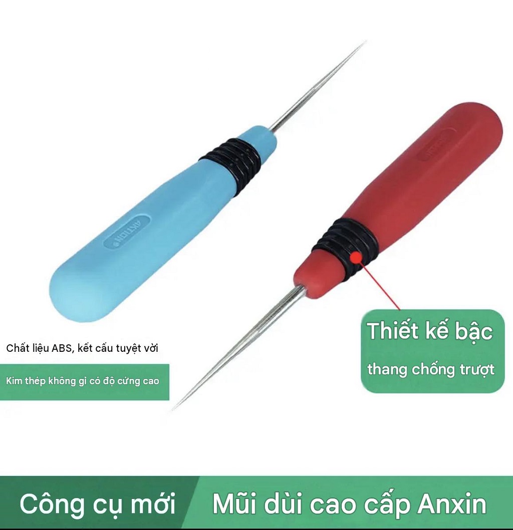 Dùi Đục Lỗ Cán Nhựa ABS AKTION – Mũi Thép Nhọn Chống Trượt