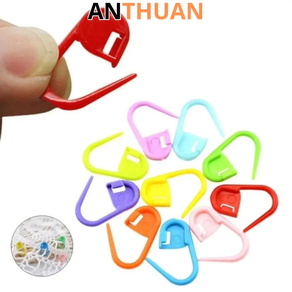 Ghim Đánh Dấu Len Bằng Nhựa Nhiều Màu Sắc Ngẫu Nhiên