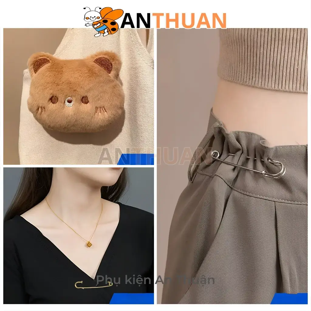 Kim Ghim Băng Bằng Thép Không Gỉ Dài 70mm Màu Bạc, Kim Tây, Ghim Cài Áo Lớn DIY