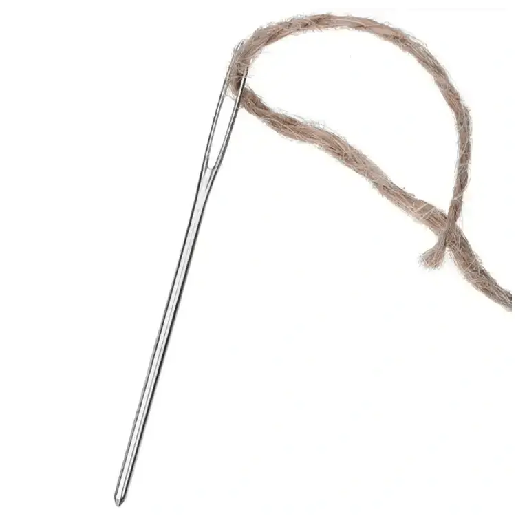 Kim Khâu Len Kim Loại Lỗ To Đầu Tù Dài 5.3cm, 6cm, 7cm