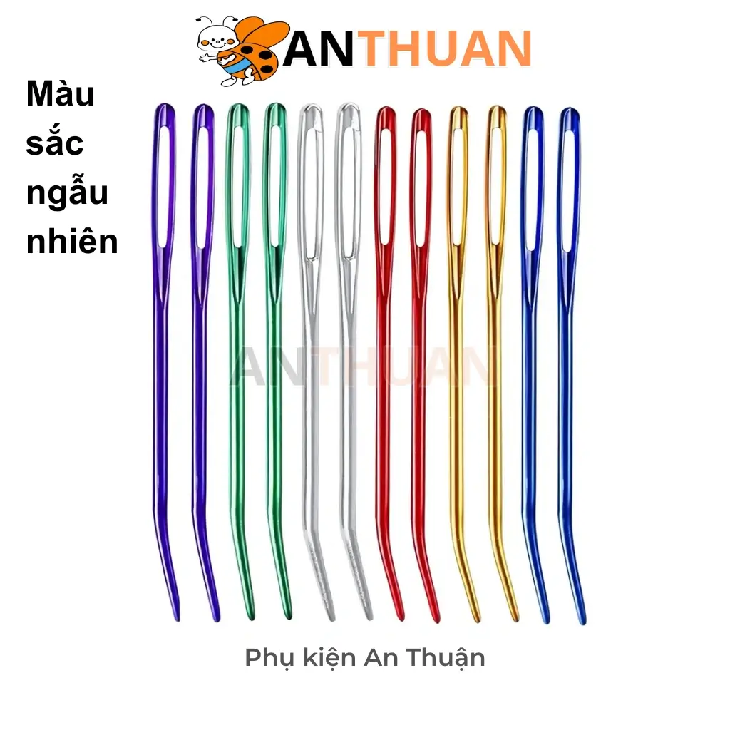 Kim Khâu Len Nhôm Cong SKC – Kim May Len Đầu Cong Bền Chắc
