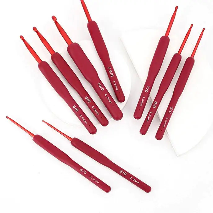 Kim Móc Len Cán Dẻo Màu Đỏ 2.0mm-6.0mm