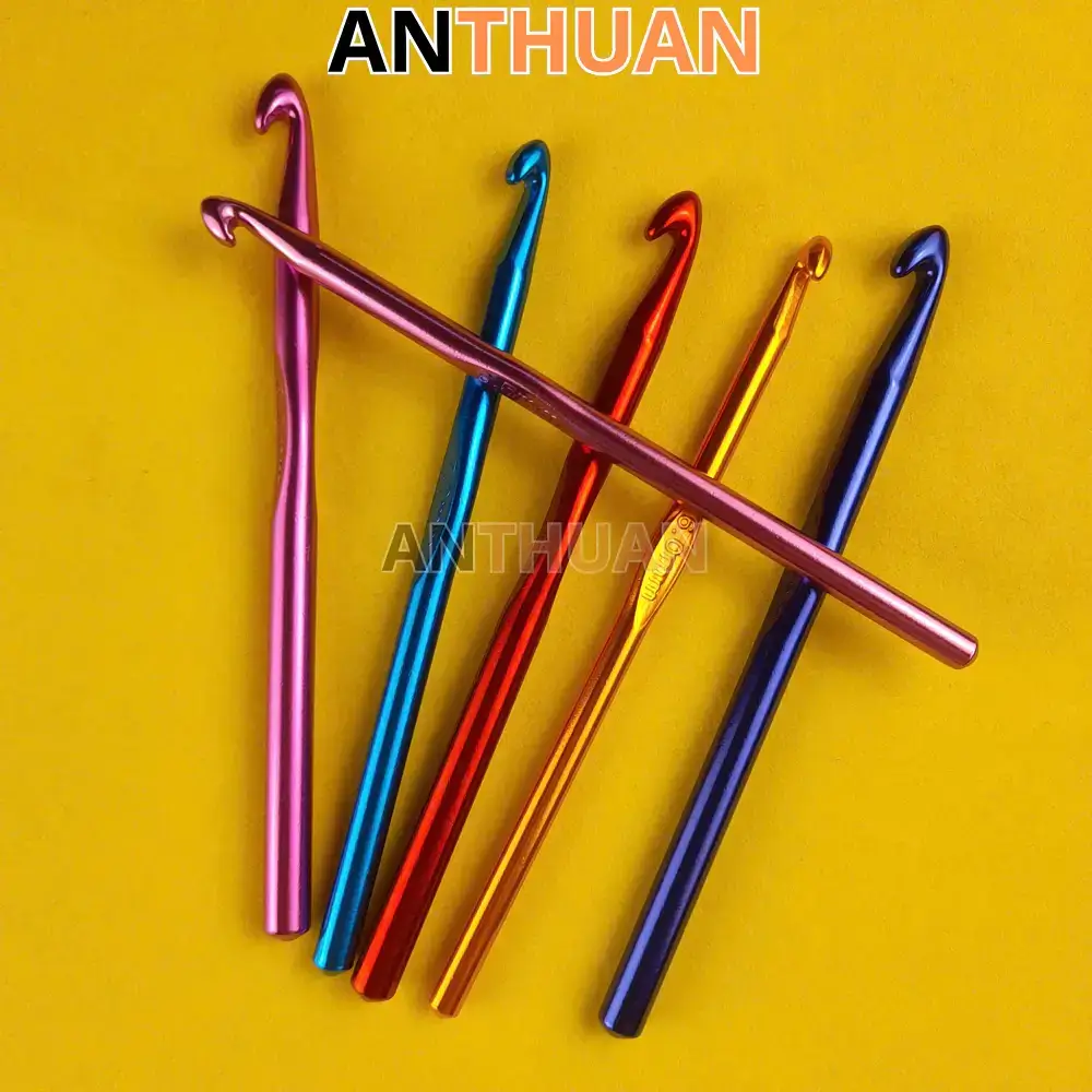 Kim móc len nhôm nhiều màu size 2mm-10mm