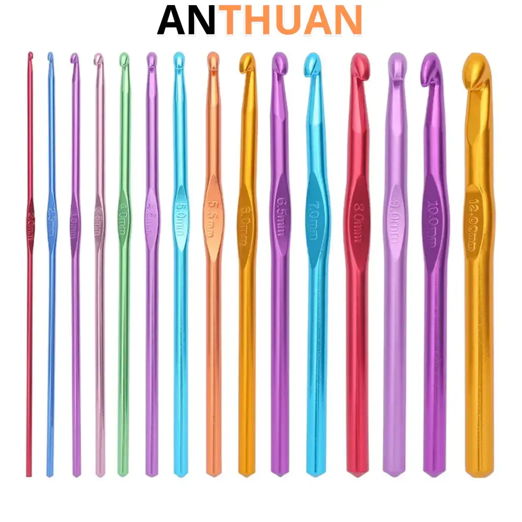 Kim móc len nhôm nhiều màu size 2mm-10mm